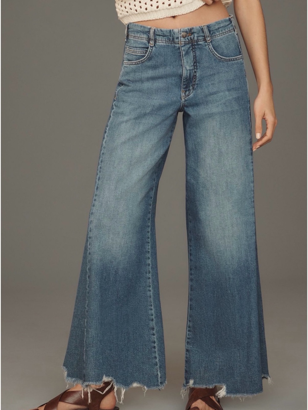 Anthropologie Pilcro Adi Wide-Leg mid rise jeans